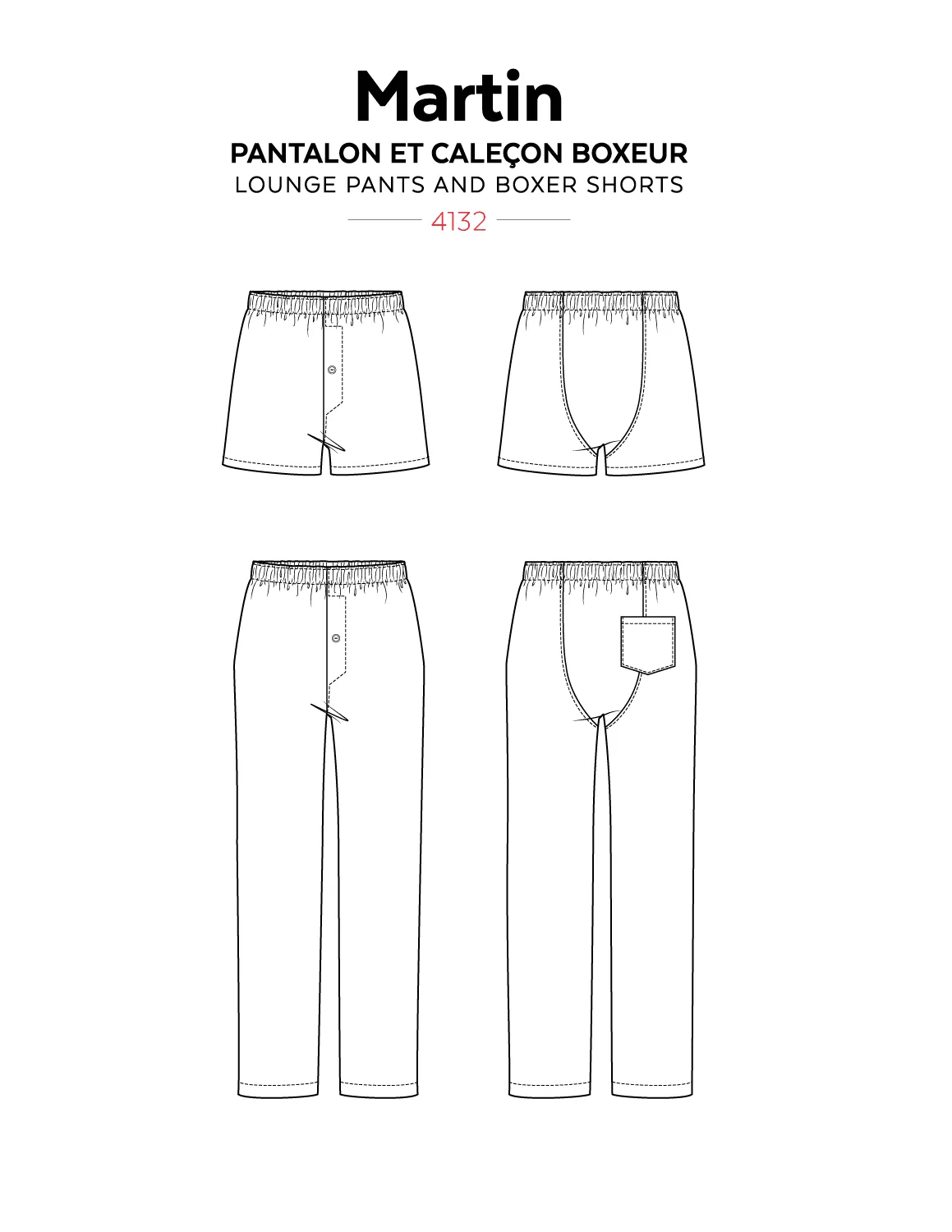 4132 // MARTIN Lounge pants and boxer shorts