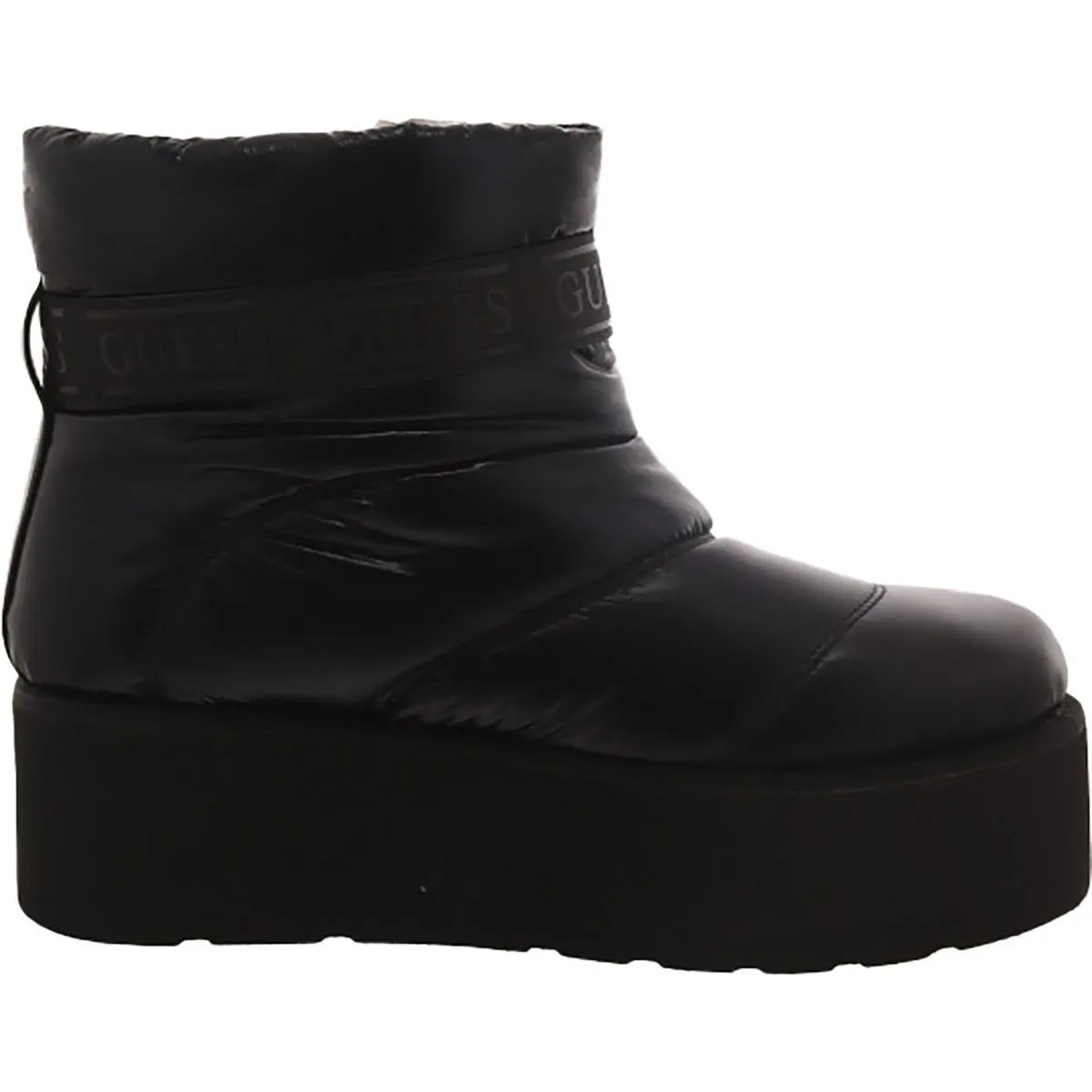 Guess Womens Jilona 2 Faux Leather Trim Adjut Winter & Snow Boots