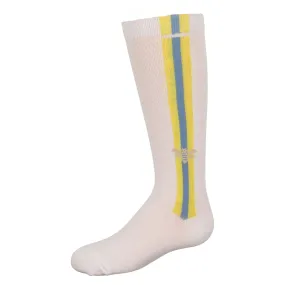 Jrp Girls Honeybee Knee Socks White/Yellow/Blue