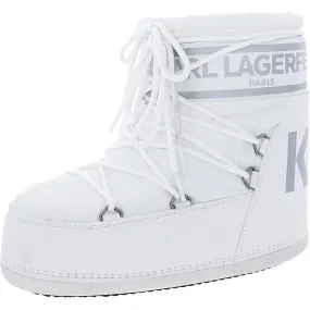 Karl Largerfeild Womens Pavan Slip On Round Toe Winter & Snow Boots