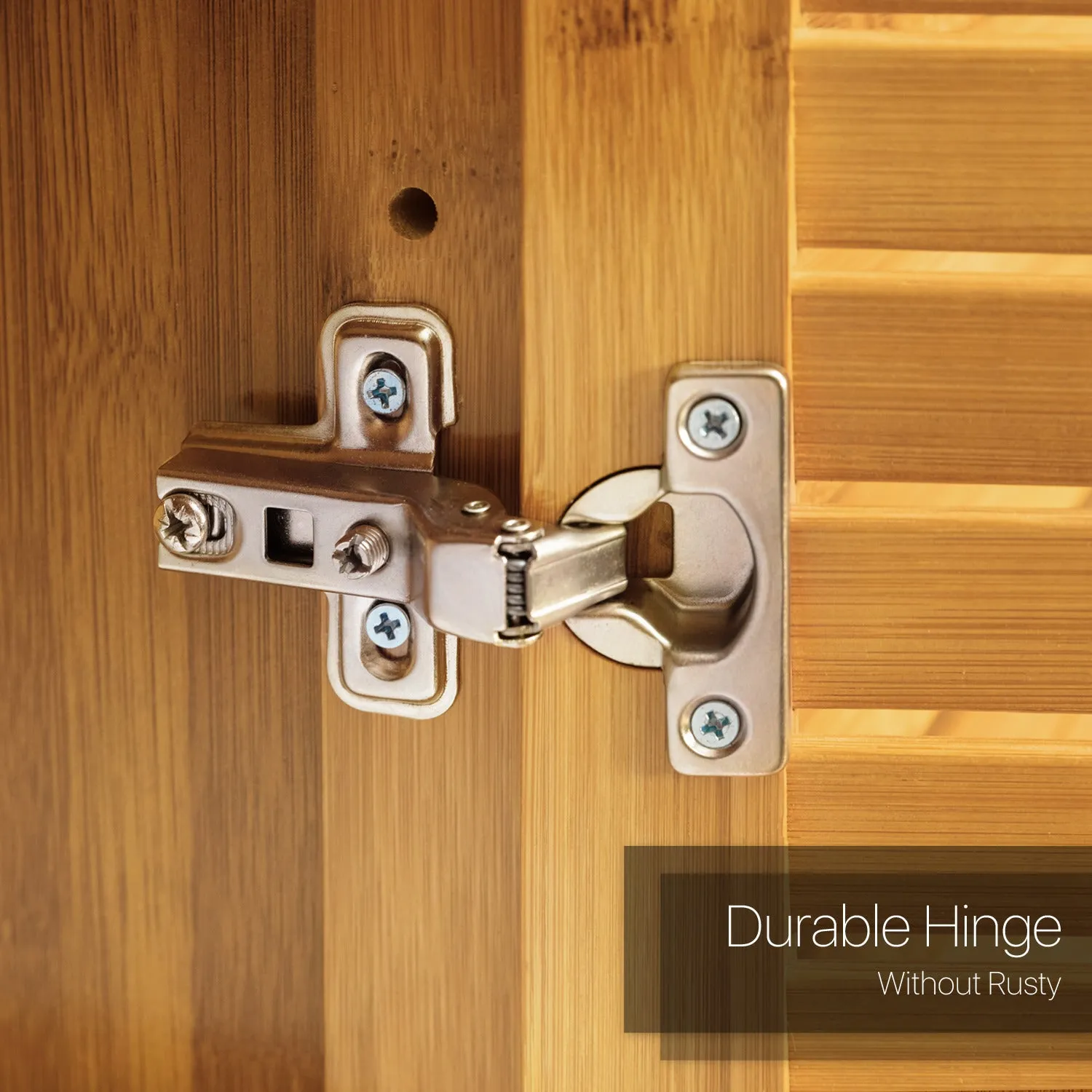 Louver Panel 3 Door Cabinet - without Drawer