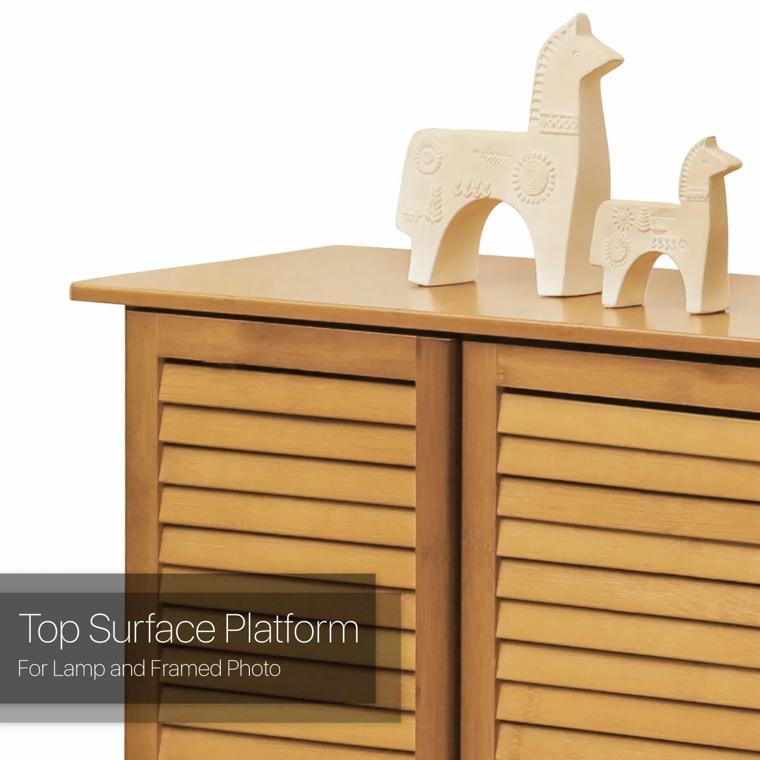 Louver Panel 3 Door Cabinet - without Drawer