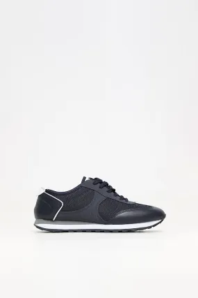 Panelled Navy Sneaker