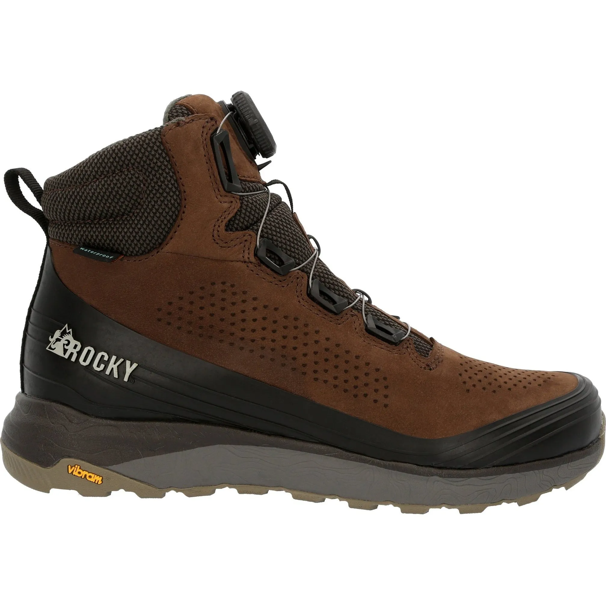 Brown Rocky Mens Summit Elite Event 6 WP Lightweight BOA Hiking Boot (RKS0541)