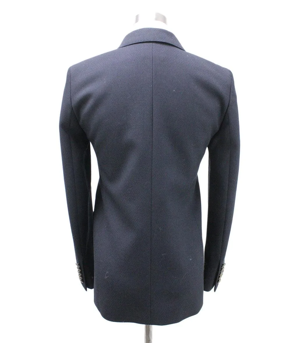 Saint Laurent Black Wool Blazer sz 2