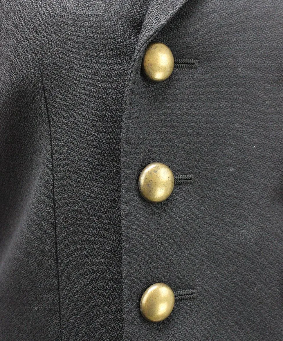Saint Laurent Black Wool Blazer sz 2
