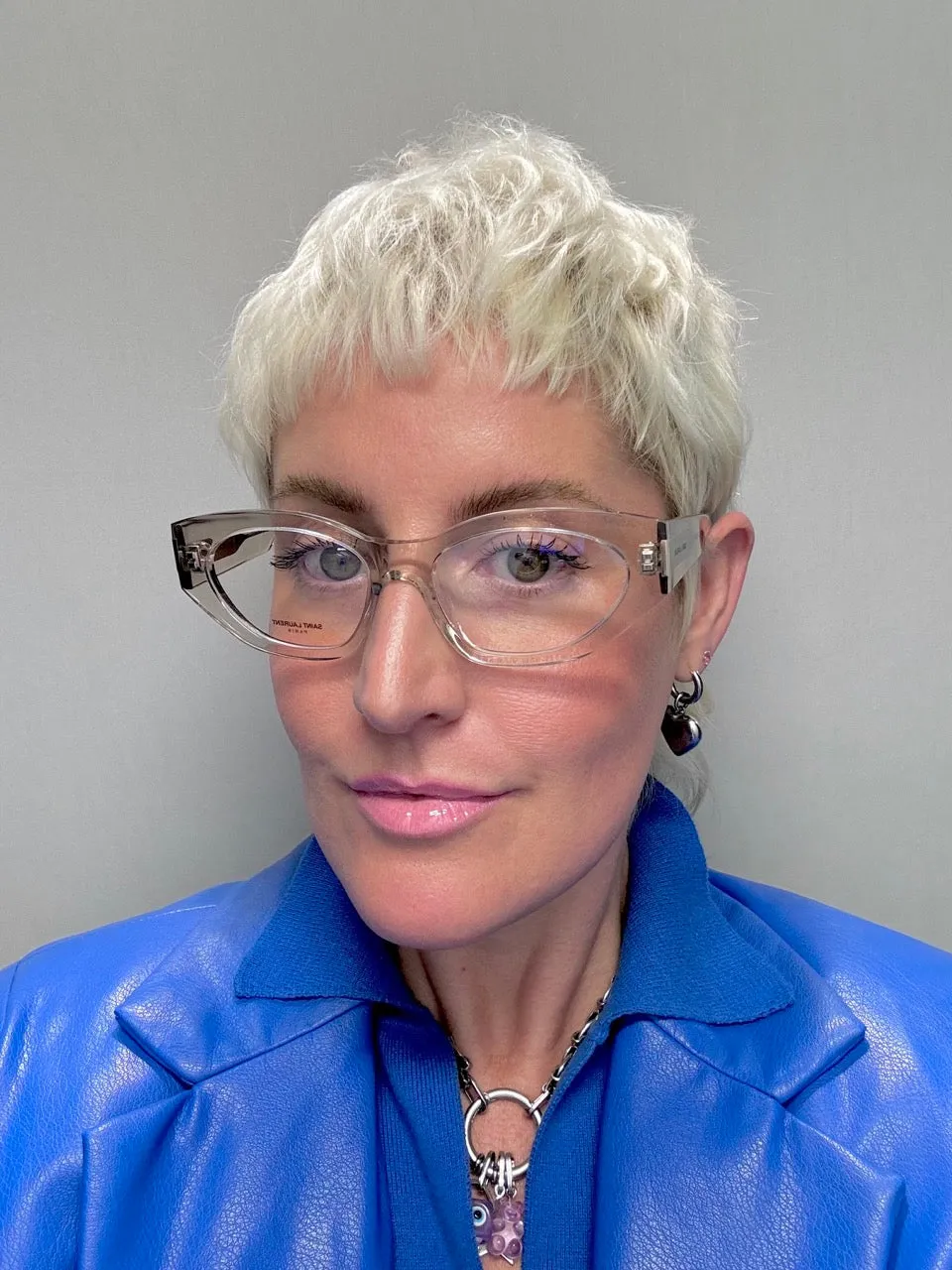 Saint Laurent SL 638 004 Crystal Beige 55 Optical Frame