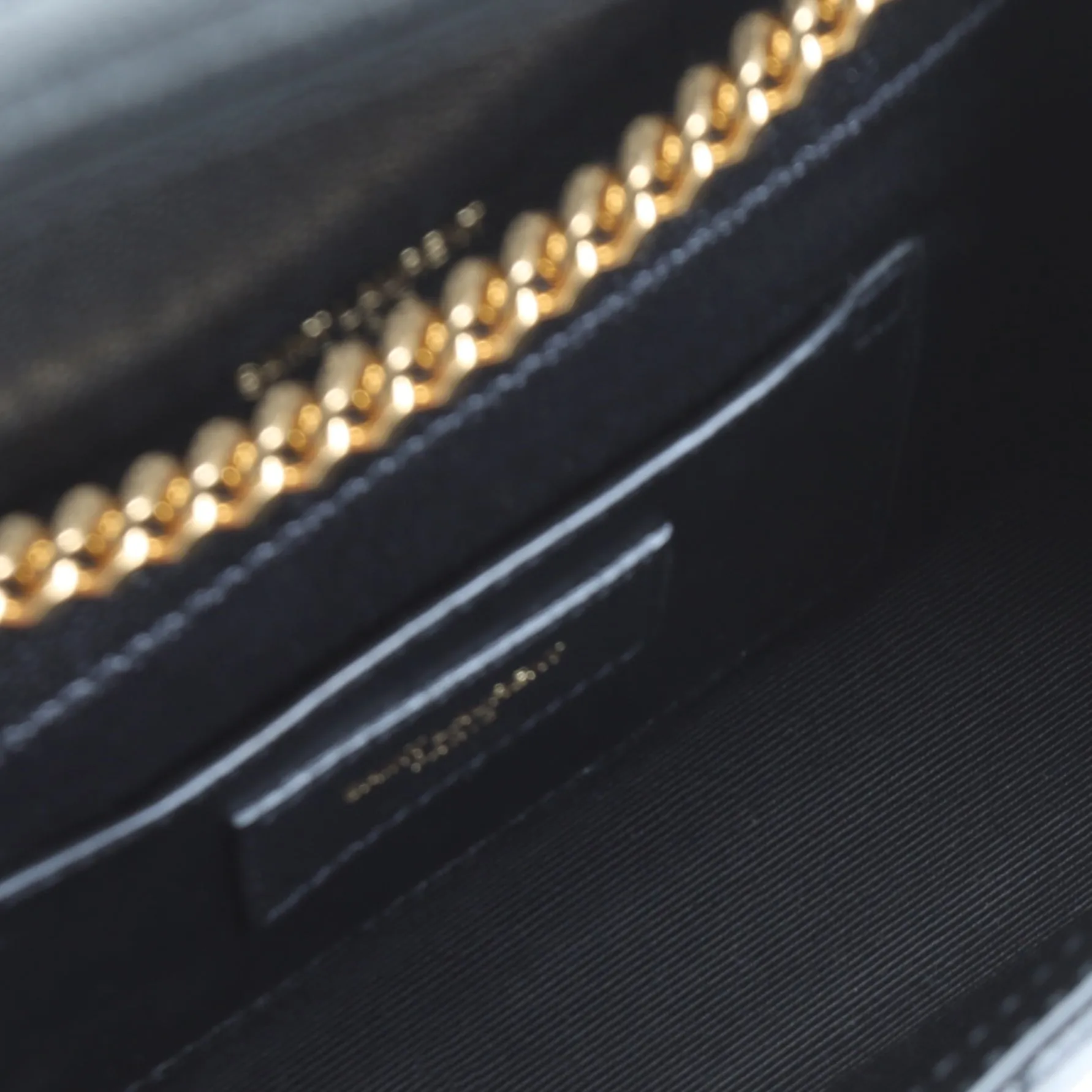 SAINT LAURENT Small Triquilt Envelope Flap Bag - Black