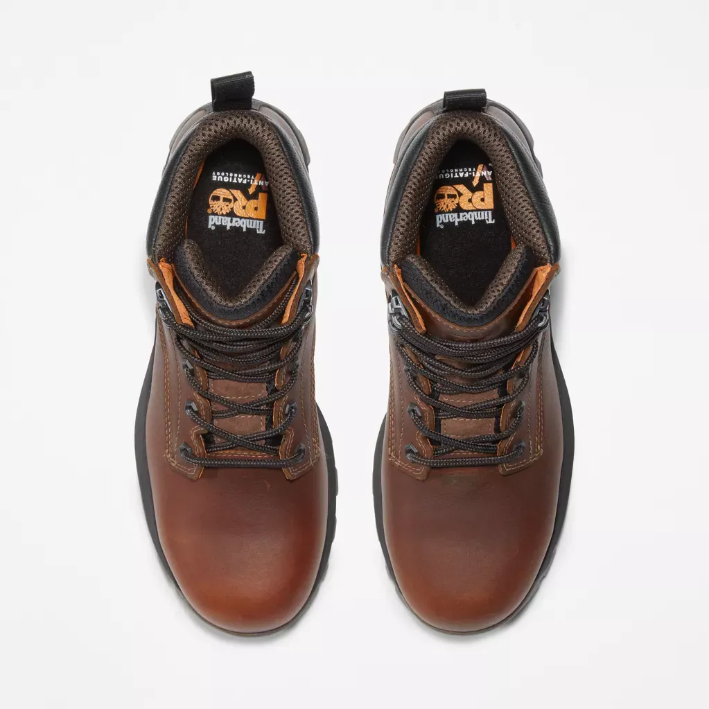 Timberland Pro Men's Titan EV 6" WP Comp Toe Work Boot -Brown- TB0A42FY214