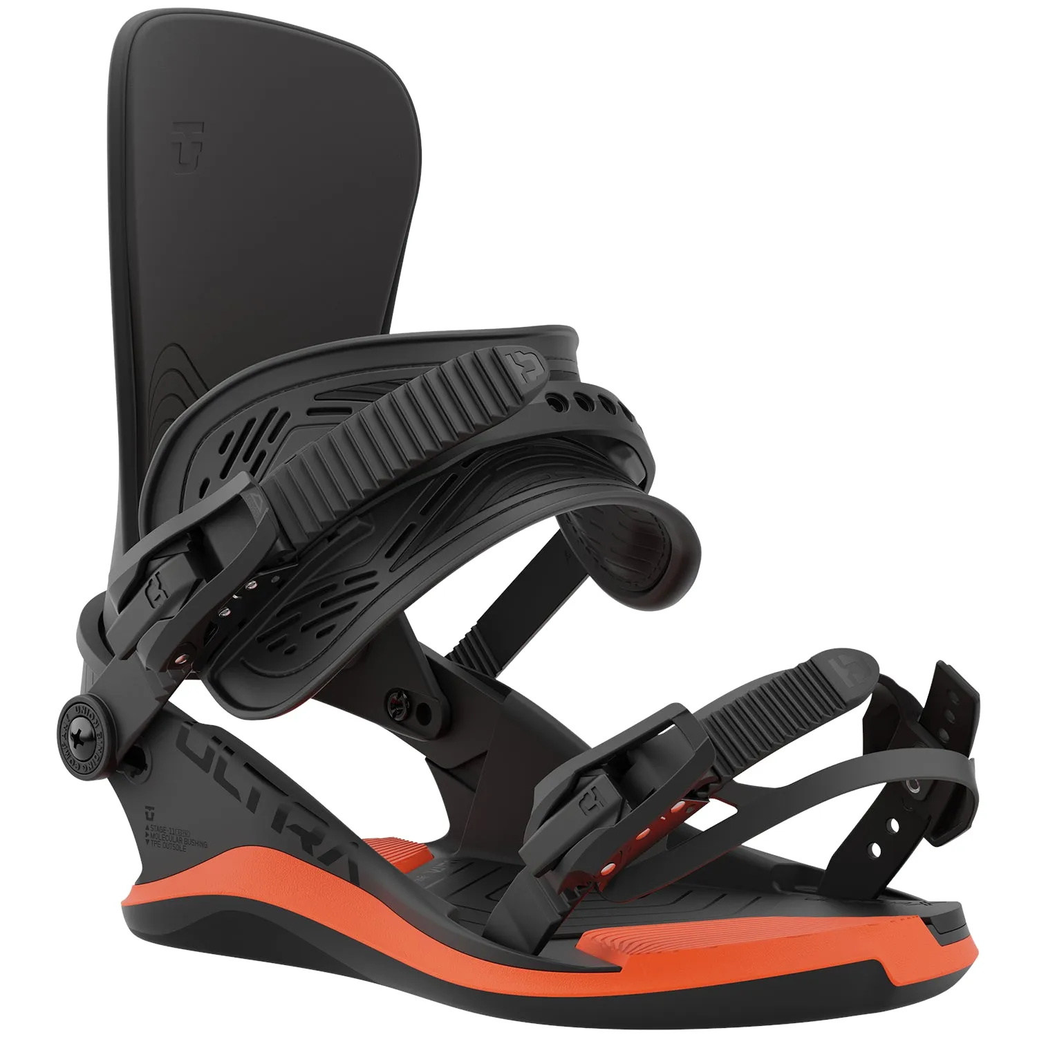 Union 2023 Ultra Snowboard Bindings - Black/Orange